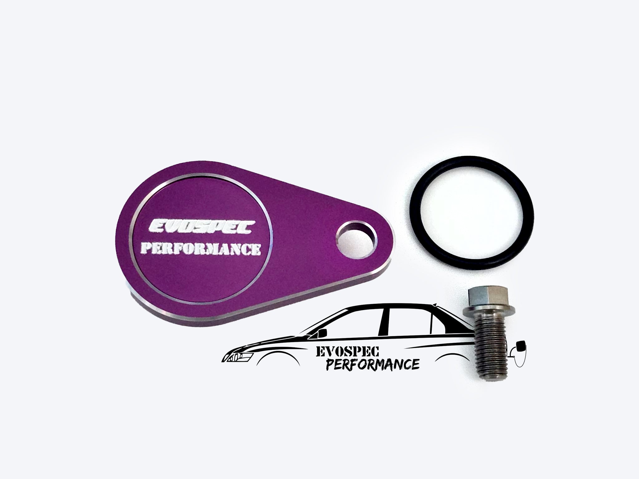 3000GT Rear Diff RWS Billet Delete Plug - Purple Anodized image
