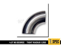 Titanium 4.0 |  90 degree elbow | 1.25D image 0