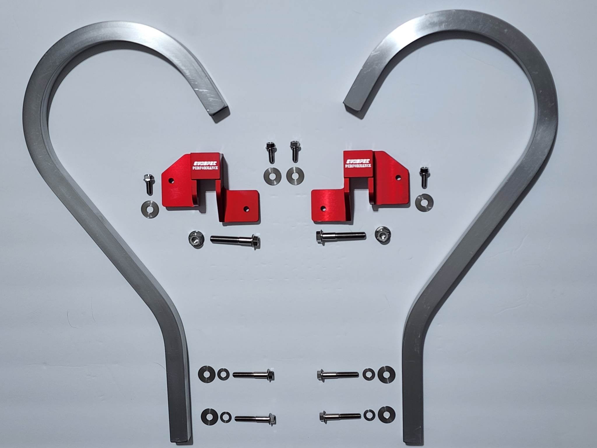 Aluminum trunk arms, billet aluminum hinge brackets, and complete titanium hardware. Evo 7/8/9 image