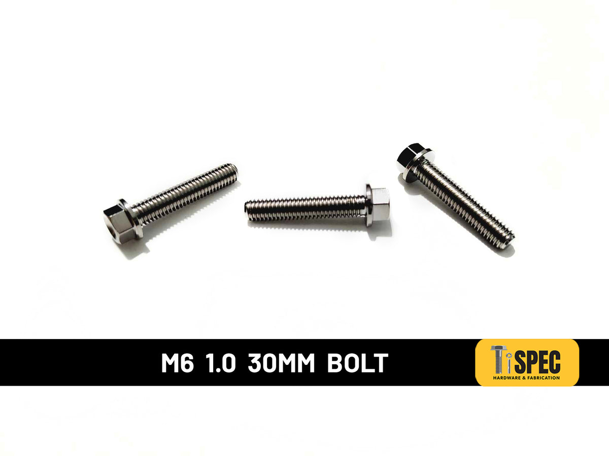 M6 Hex flange Bolt 1.0 30mm image 0
