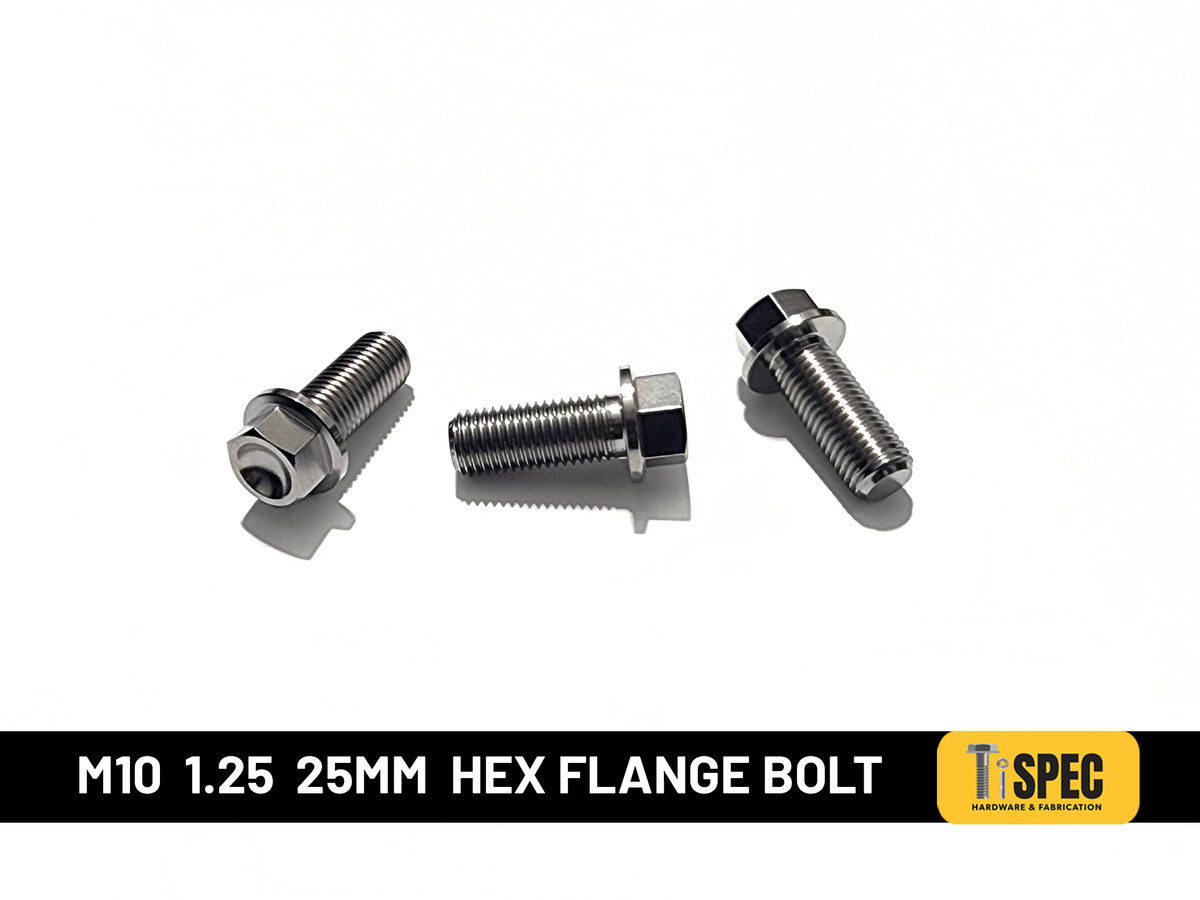 M10 hex flange Bolt 1.25 25mm image 0