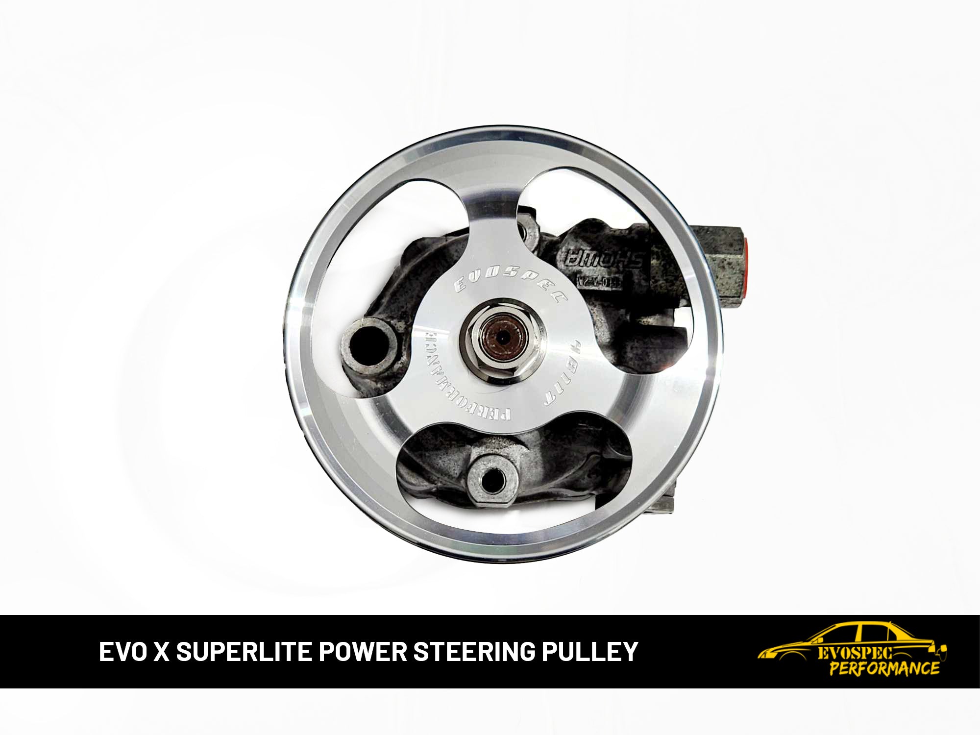 Evo X Superlite Power Steering Pulley image 2