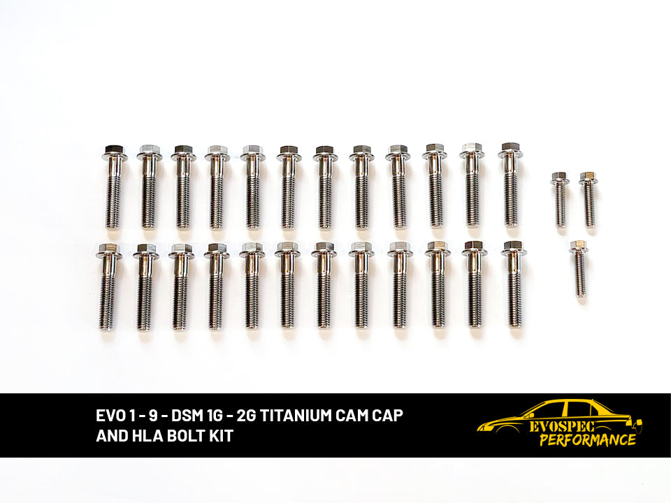 Evo 1 - 9 - DSM 1G - 2G Titanium Cam Cap and HLA Bolt kit image 0