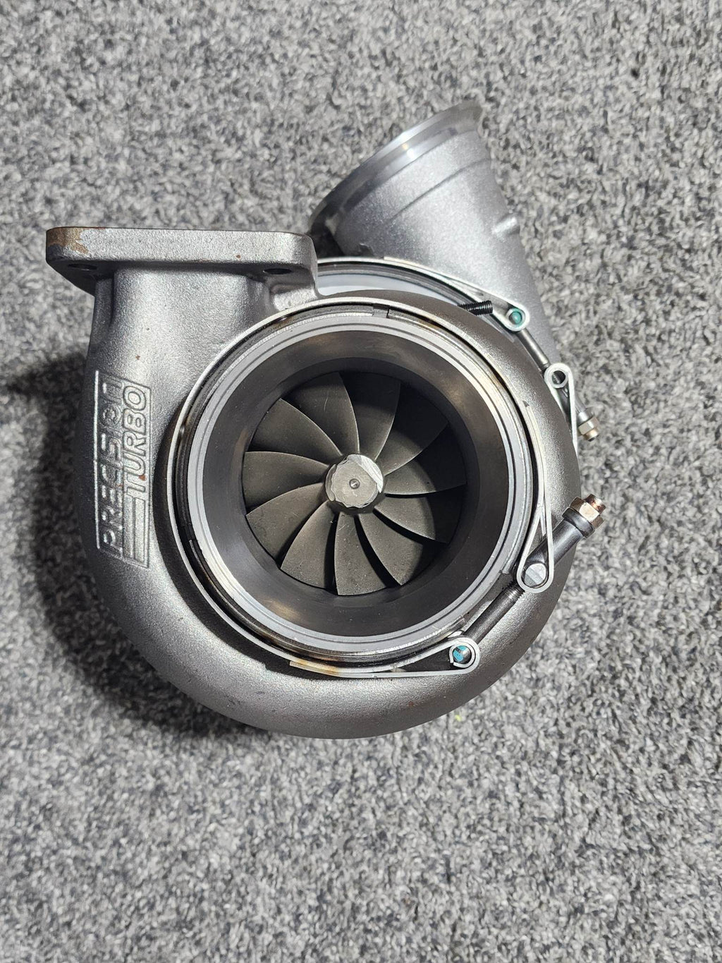 PTE sportsman T4 twin scroll turbine housing flange to 4.0 tubing. image 3