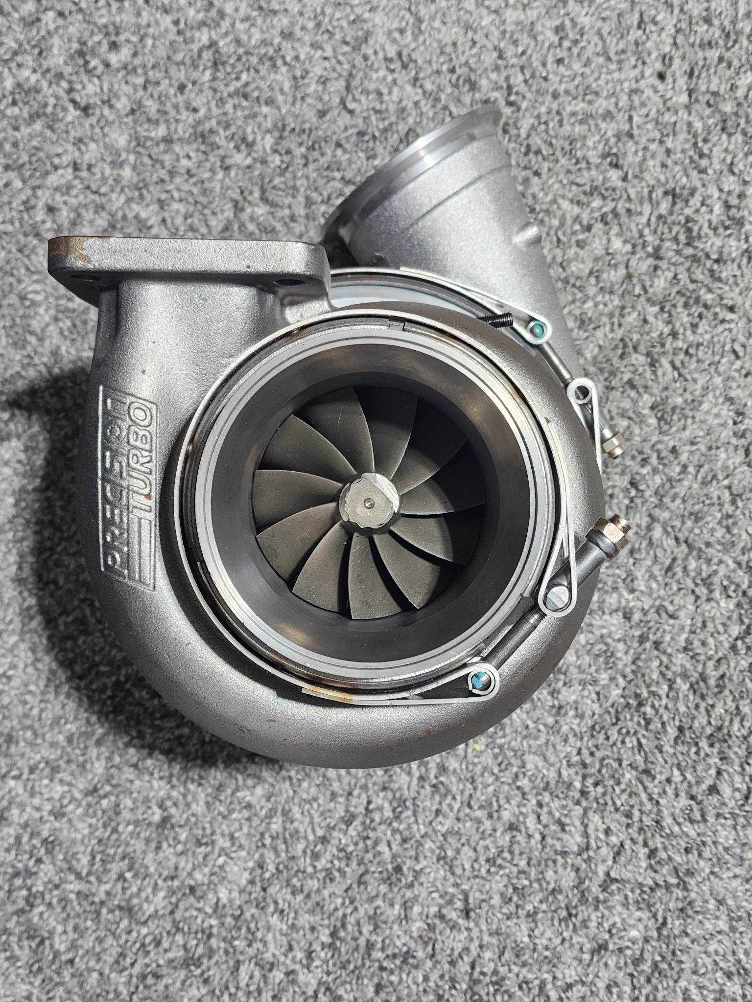 PTE sportsman T4 twin scroll turbine housing flange to 4.0 tubing. image 3