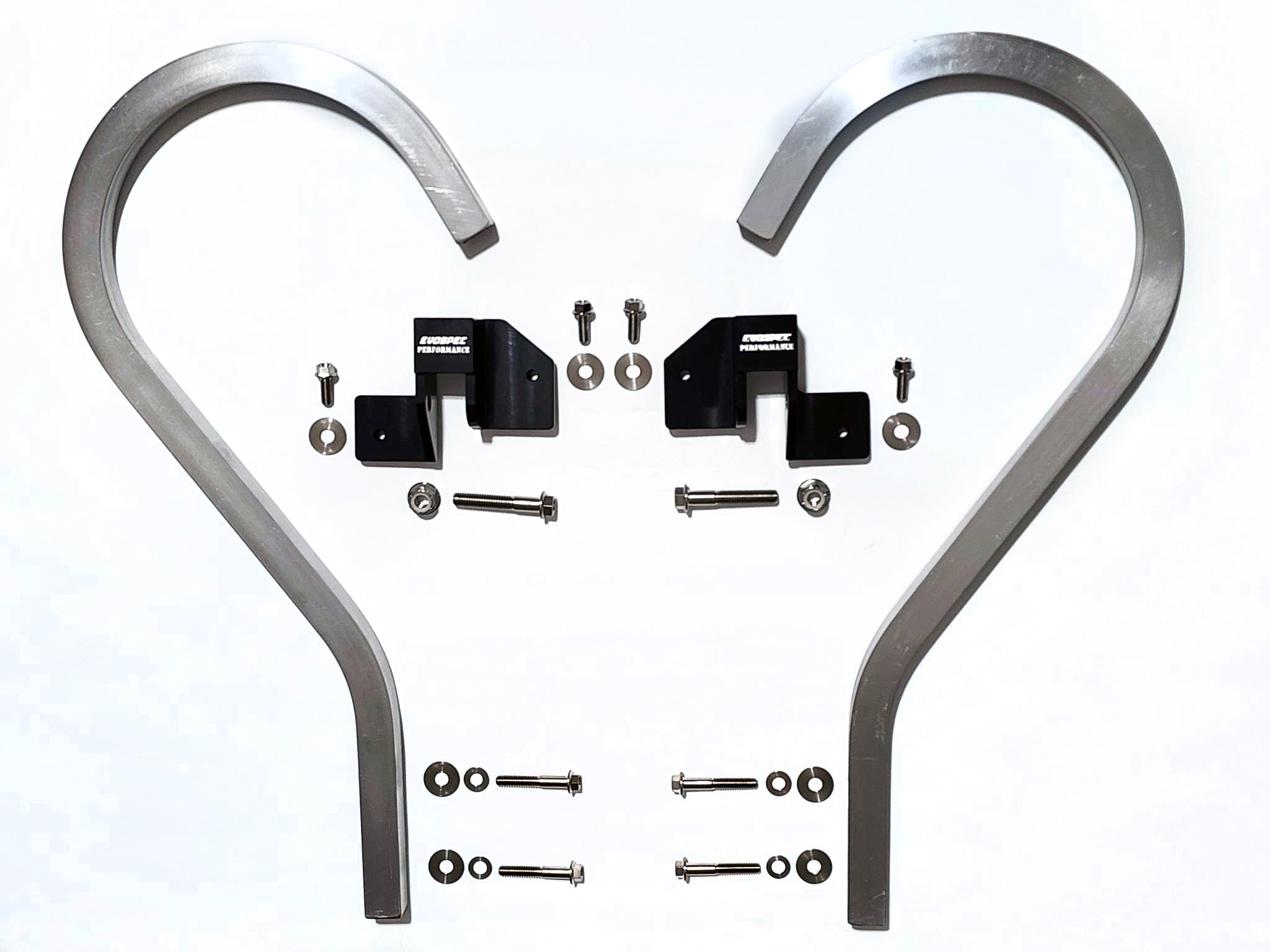 Aluminum trunk arms, billet aluminum hinge brackets, and complete titanium hardware. Evo 7/8/9 image