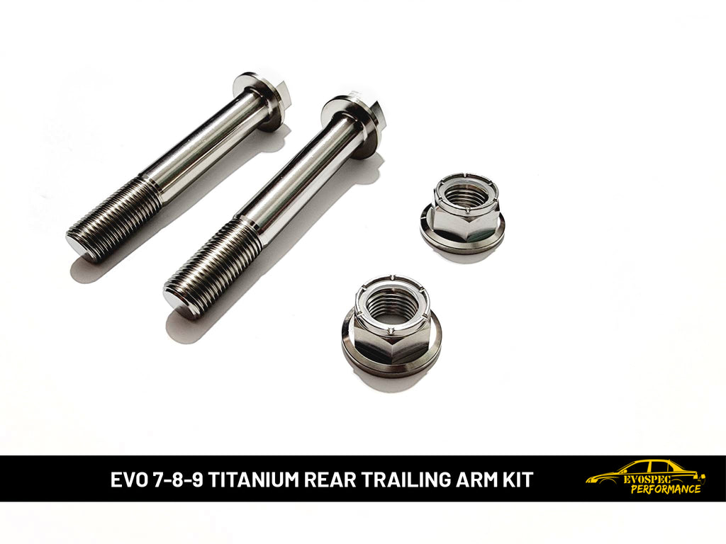 Evo 7-8-9 titanium rear trailing arm kit image 1