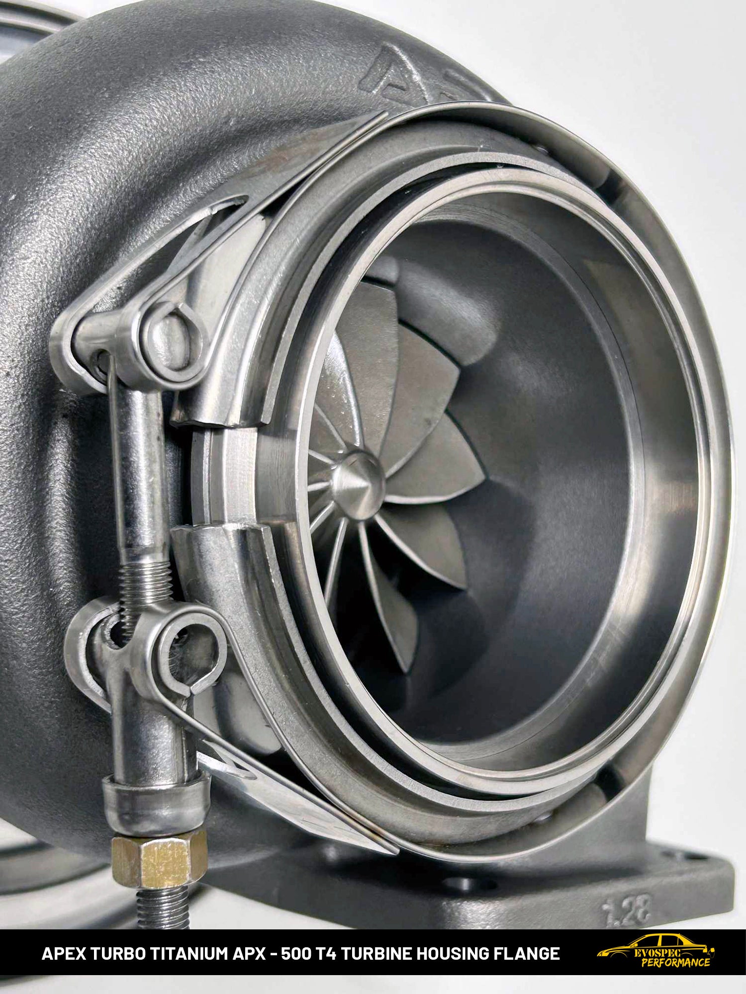 Apex Turbo Titanium APX - 500 T4 turbine housing flange image 3
