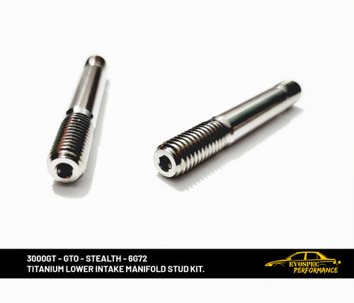 3000GT/ GTO / Stealth / 6G72 Titanium lower intake manifold stud kit image 1
