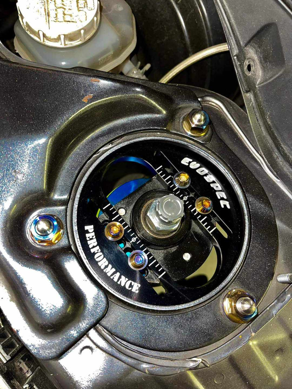 Billet Super Adjustable Camber Plates EVO 7/8/9 image 5