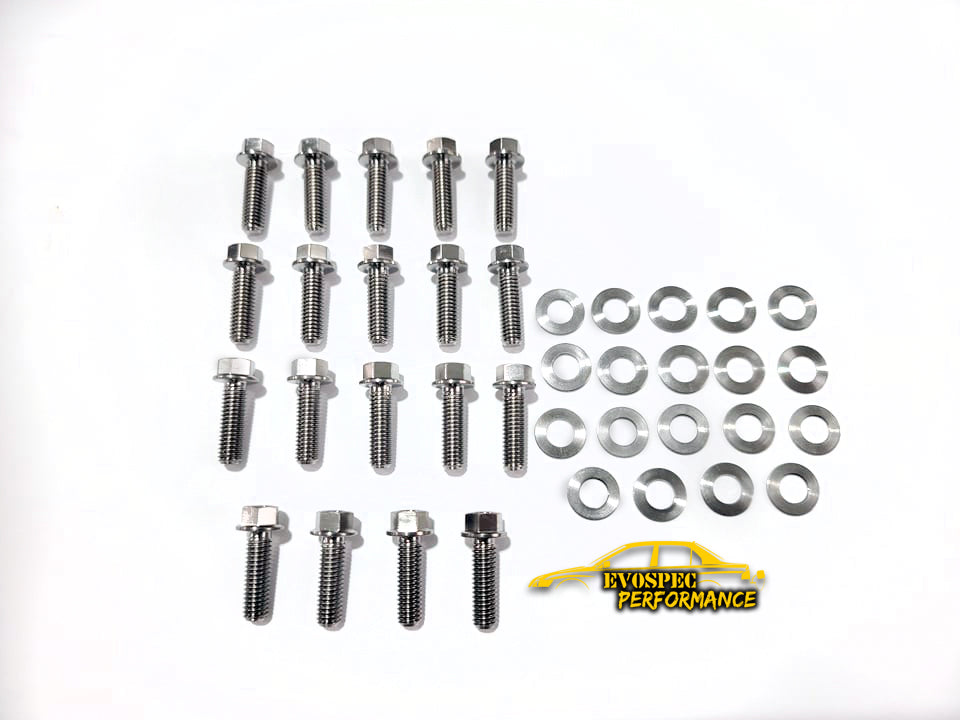 Evo 7/8/9 Titanium Moroso Oil Pan bolt kit image 0