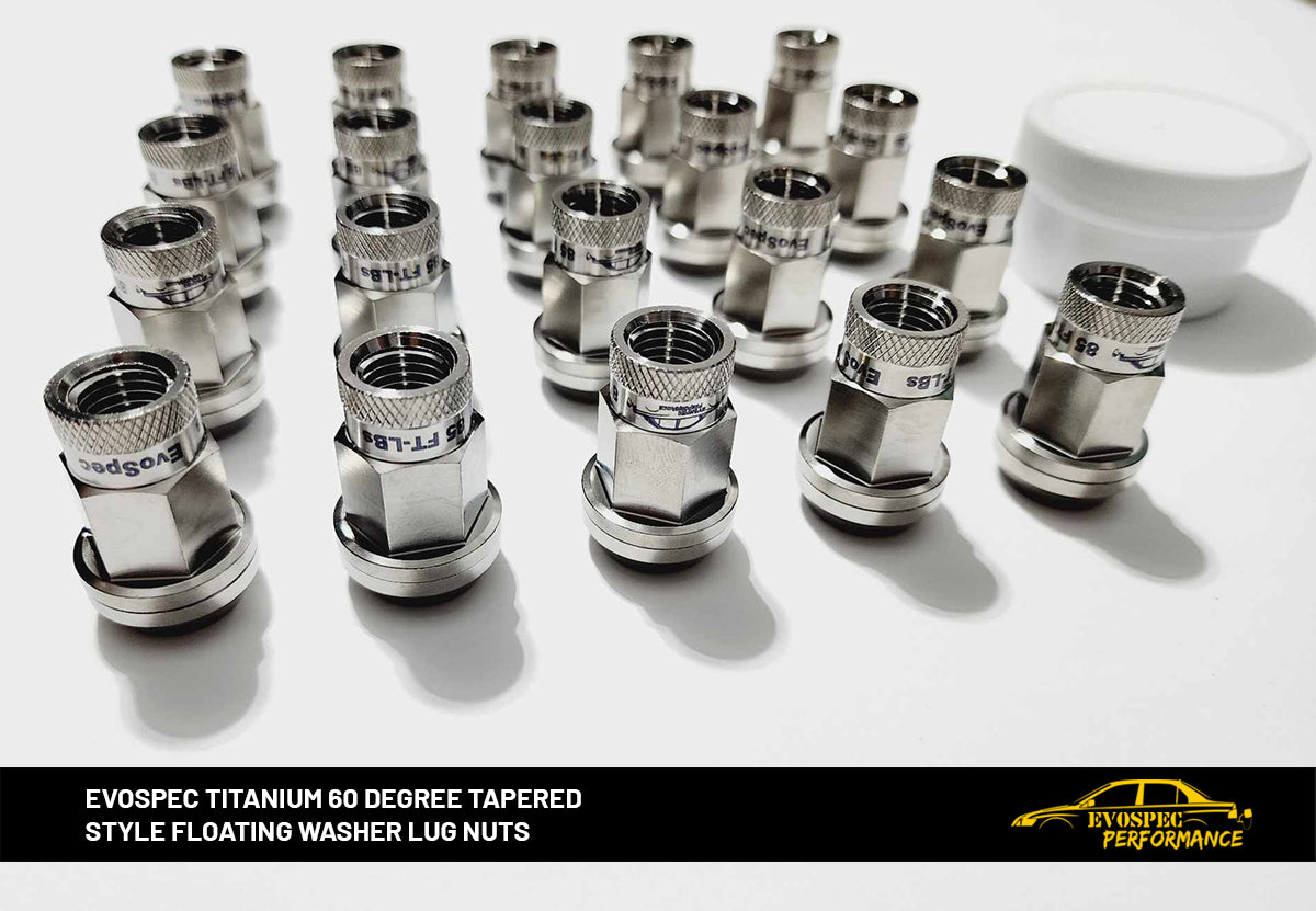 EvoSpec TITANIUM 60 degree tapered style floating washer lug nuts image 4