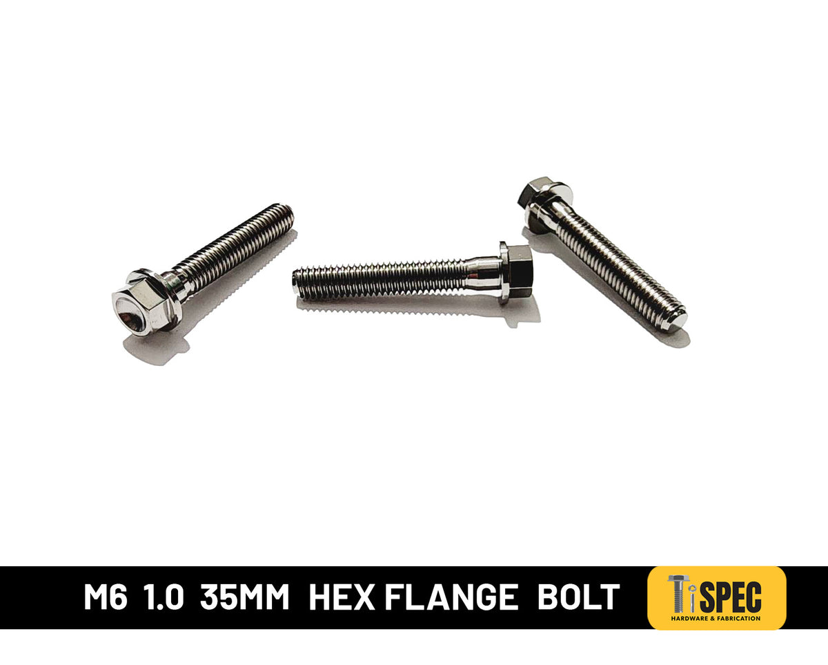 M6 Hex flange Bolt 1.0 35mm image 0