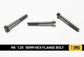 M8 Hex flange Bolt 1.25 65mm image 0