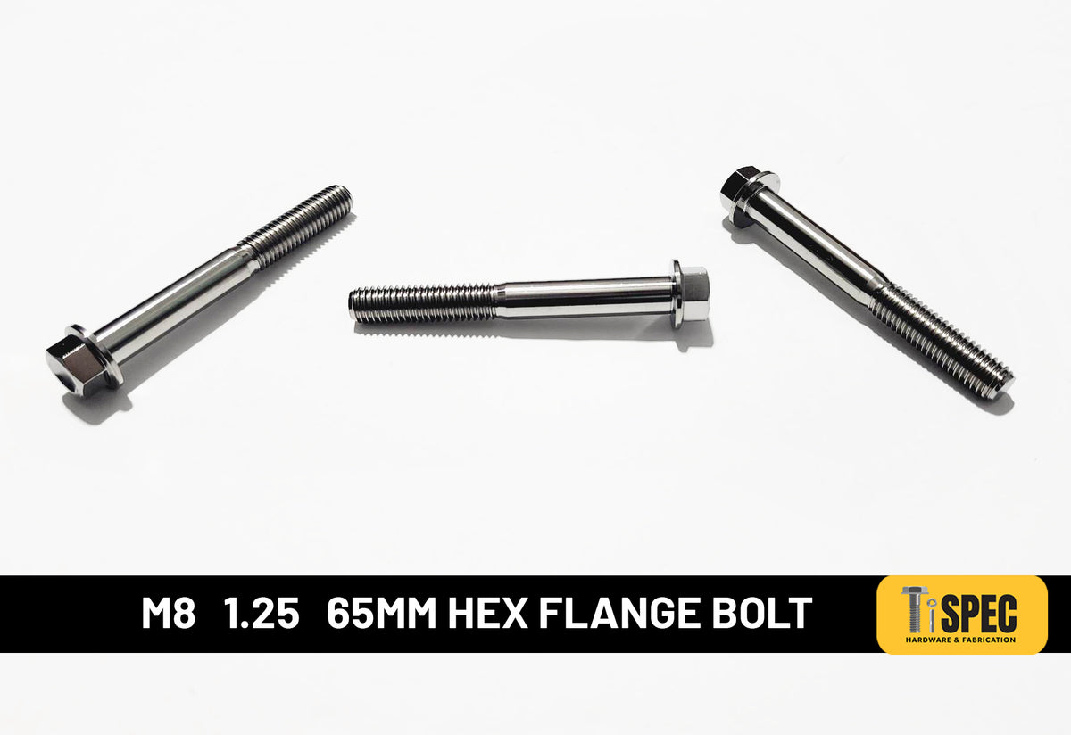 M8 Hex flange Bolt 1.25 65mm image 0