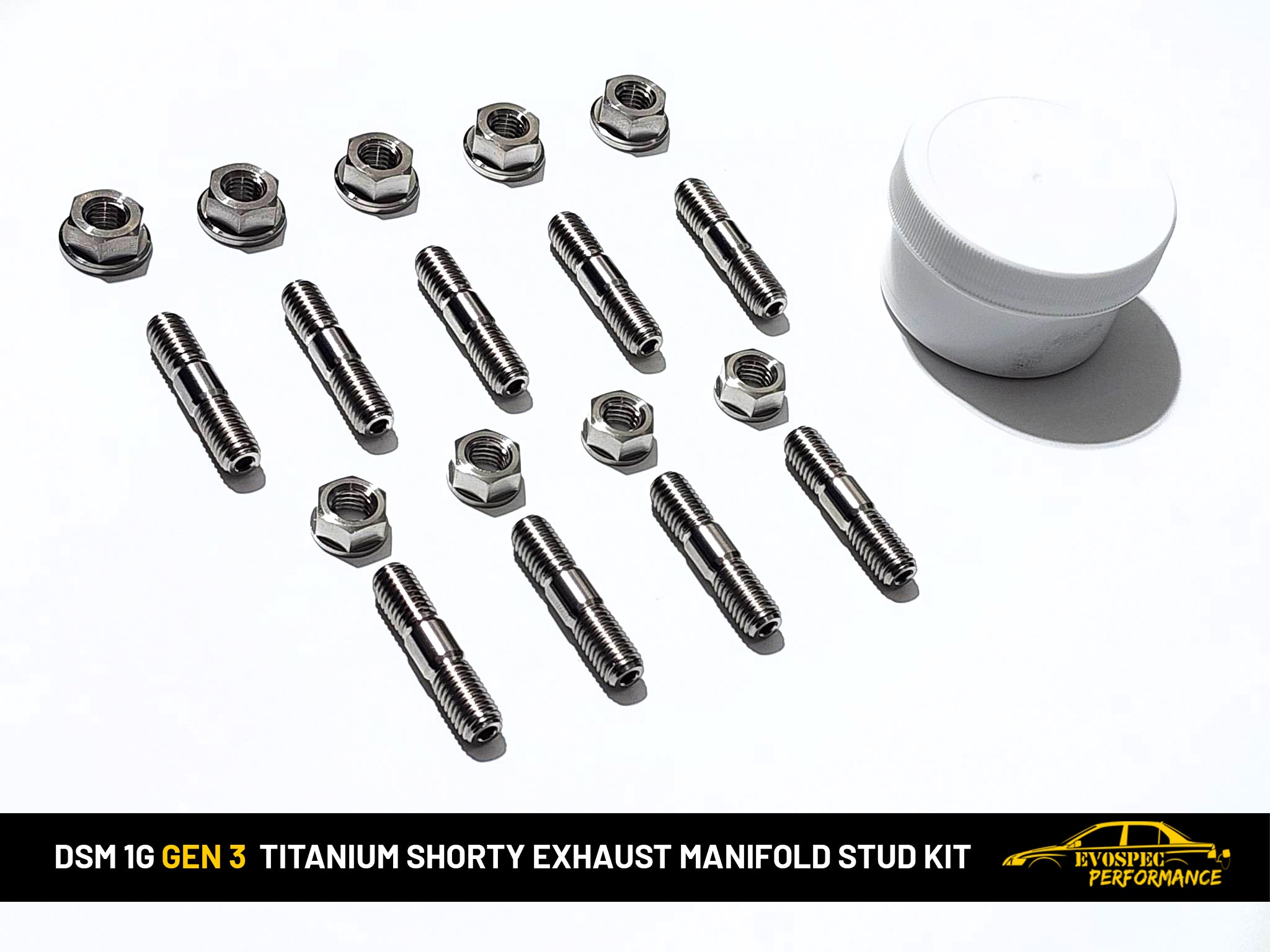 DSM 1G Titanium Shorty Exhaust Manifold stud kit. image 3