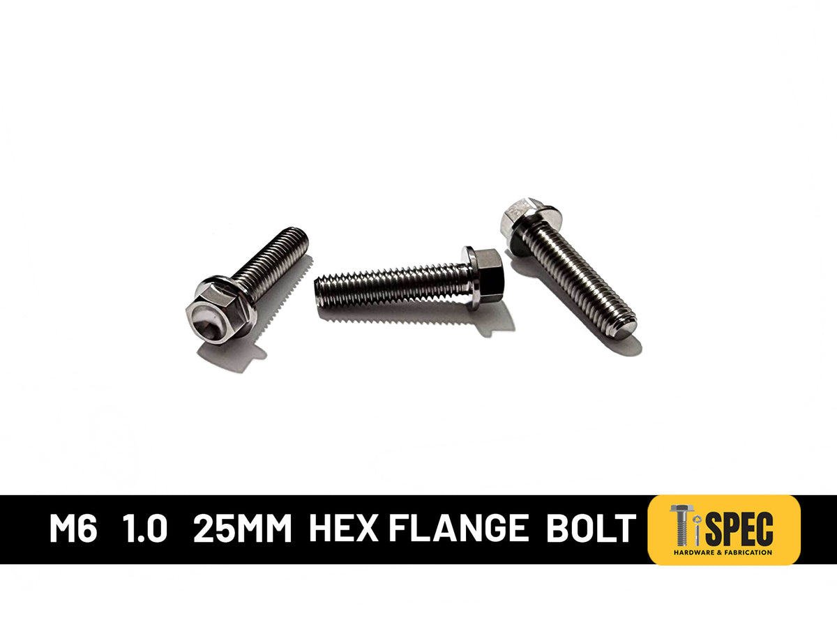 M6 Hex Flange Bolt 1.0 25mm image 0
