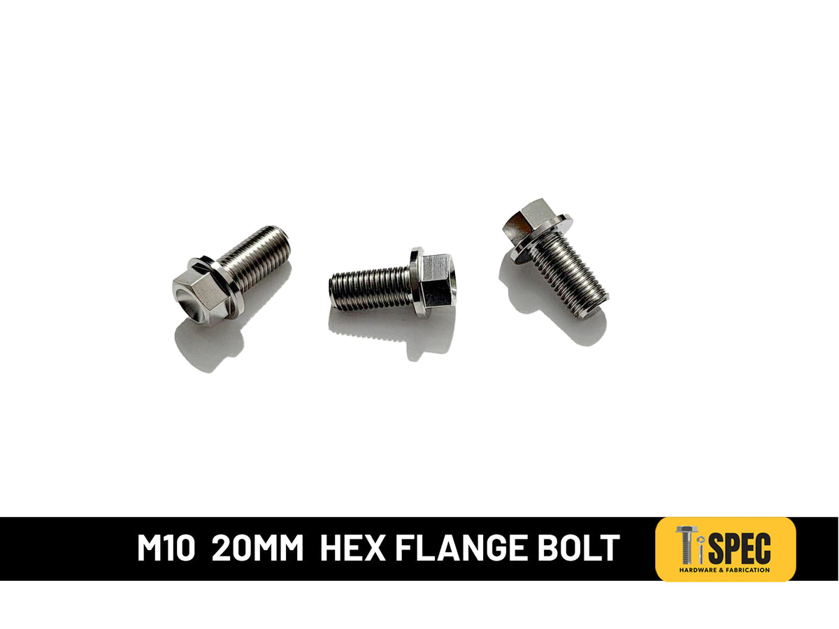 M10 hex flange Bolt 1.25 20mm image 0