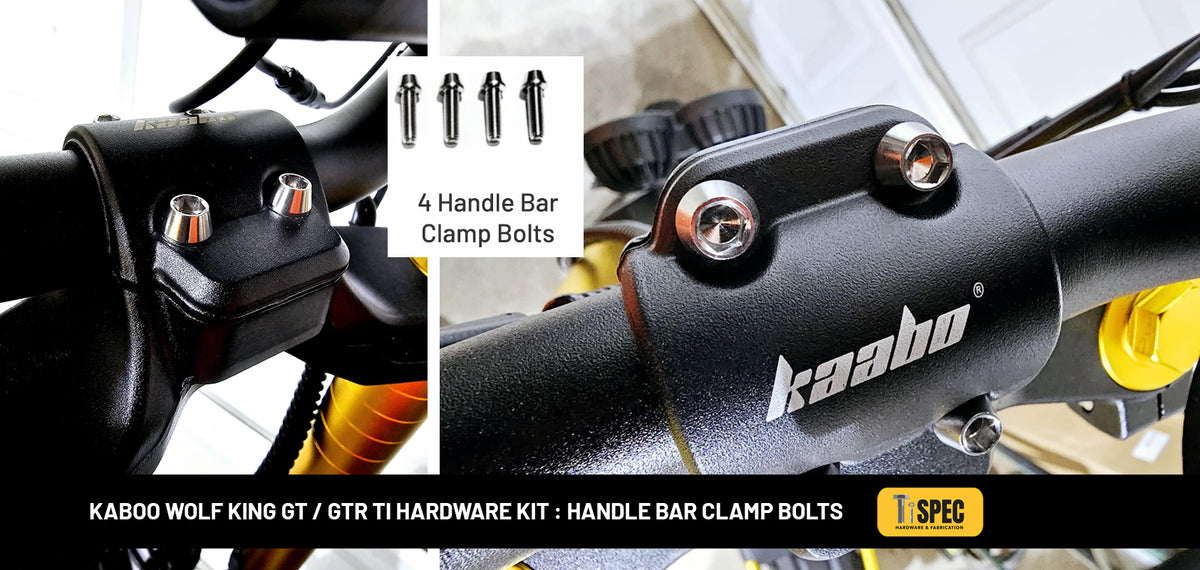 Kaboo Wolf King GT / GTR Ti hardware kit - YELLOW image 7