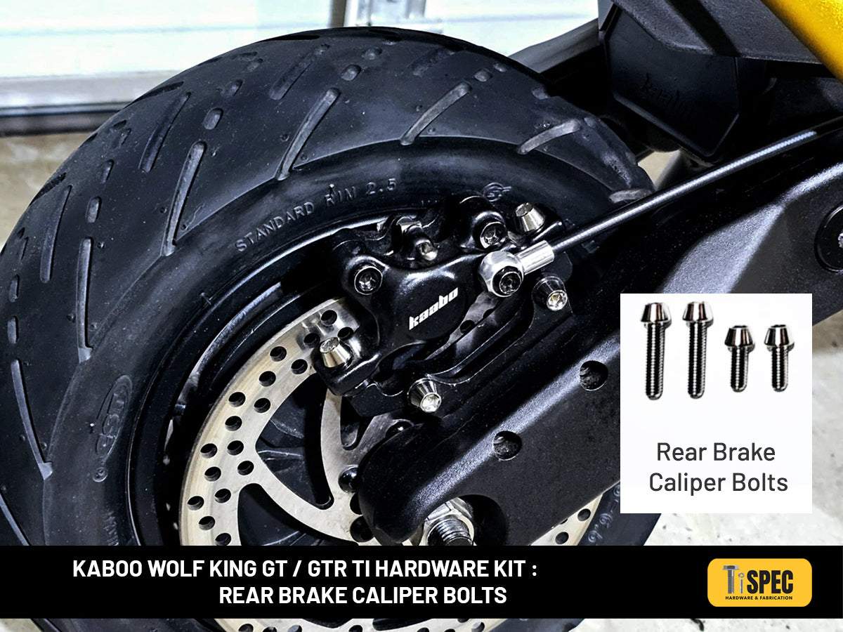 Kaboo Wolf King GT / GTR Ti hardware kit - YELLOW image 12