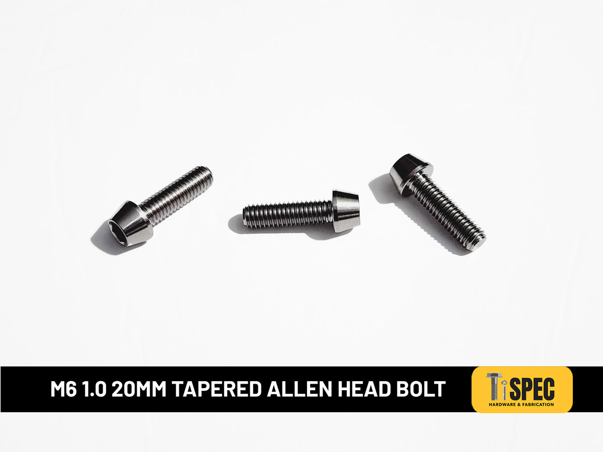 M6 1.0 20mm Tapered Allen Head Bolt image 0