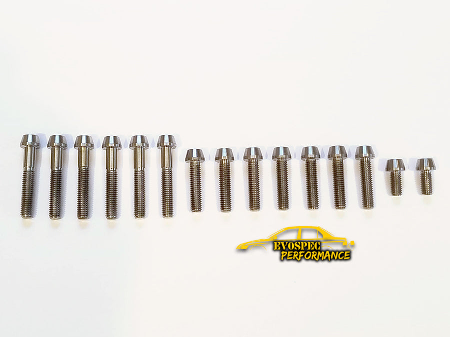 Evo 7/8/9 Titanium Front Line Fab billet Valve cover bolt kit image 0