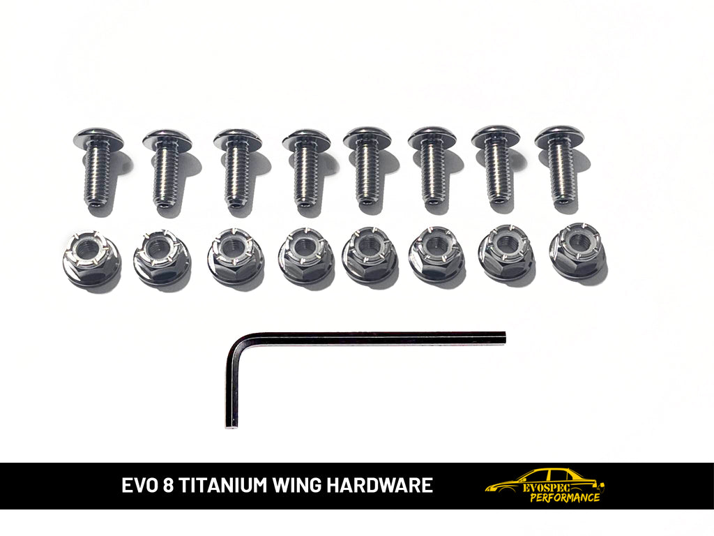 EVO 8 Titanium Wing Hardware image 0