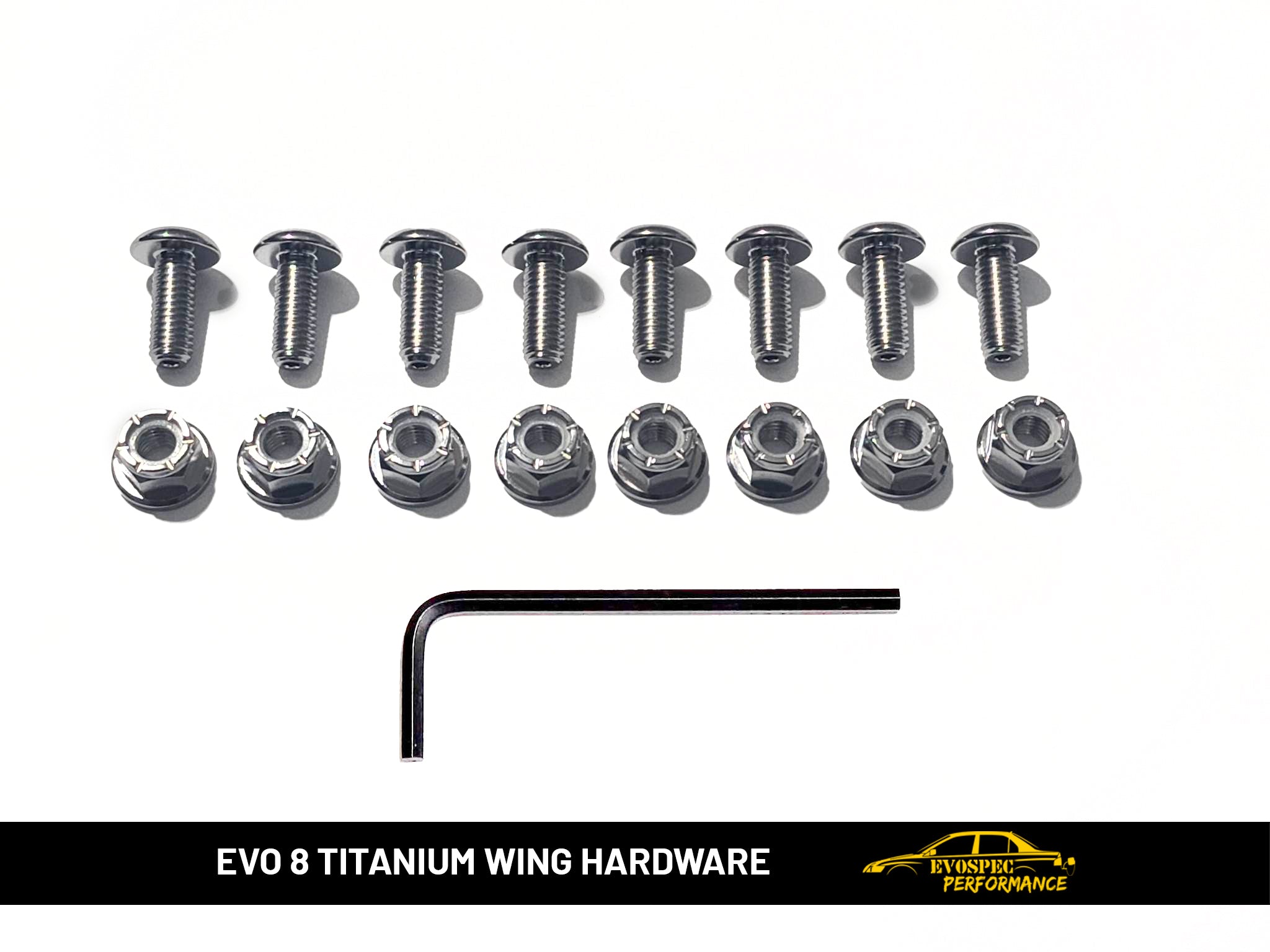 EVO 8 Titanium Wing Hardware image 0