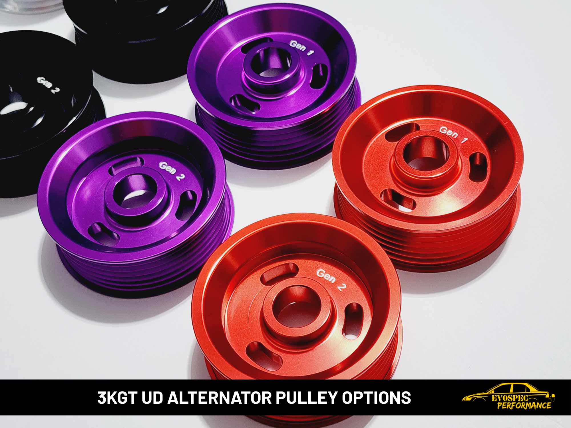 3KGT / 6G72 UD alternator pulley image 2