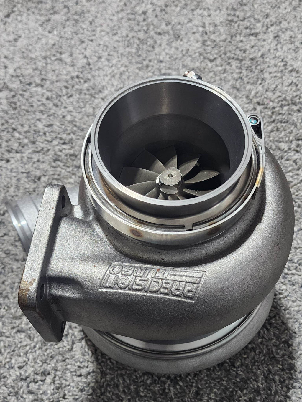 PTE sportsman T4 twin scroll turbine housing flange to 4.0 tubing. image 1