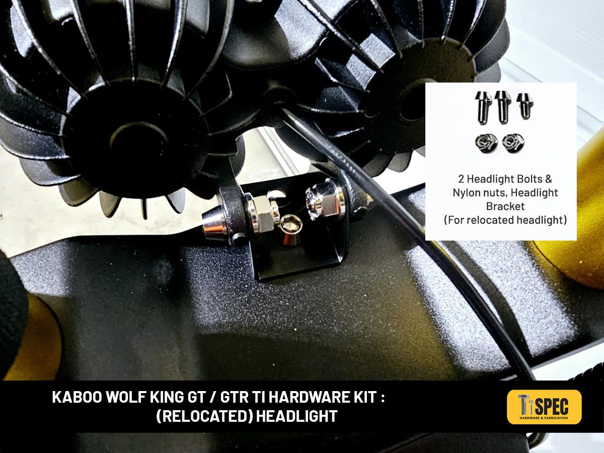 Kaboo Wolf King GT / GTR Ti hardware kit - YELLOW image 10
