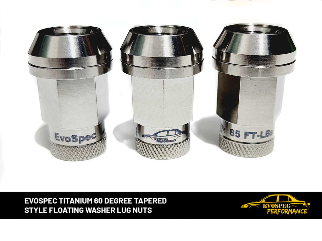 EvoSpec TITANIUM 60 degree tapered style floating washer lug nuts image 2