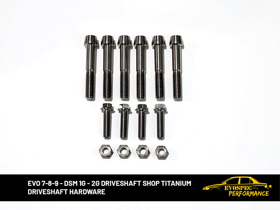 Evo 7-8-9 - DSM 1G - 2G Driveshaft Shop Titanium Driveshaft hardware image 0