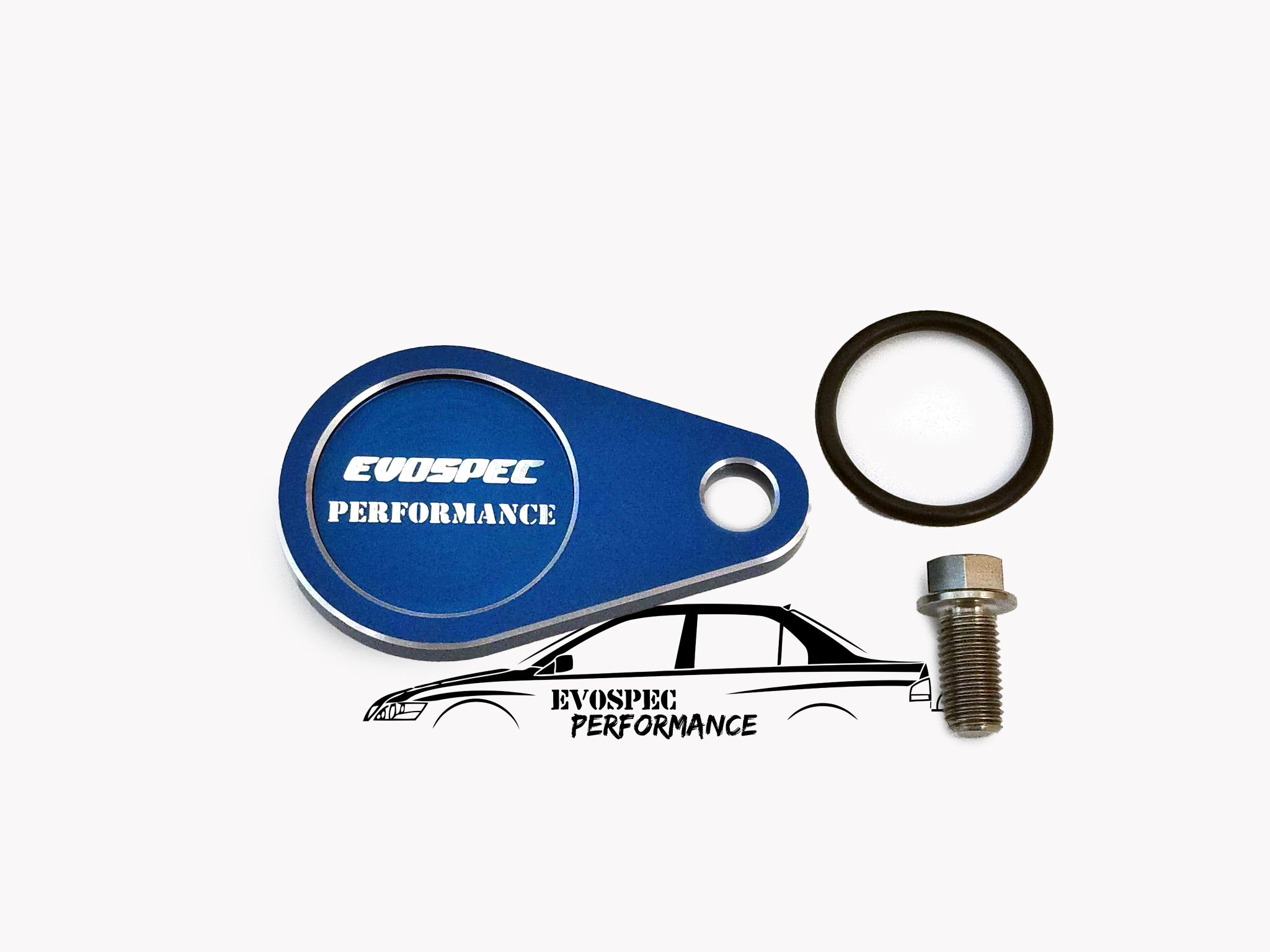 3000GT Rear Diff RWS Billet Delete Plug - Blue Anodized image