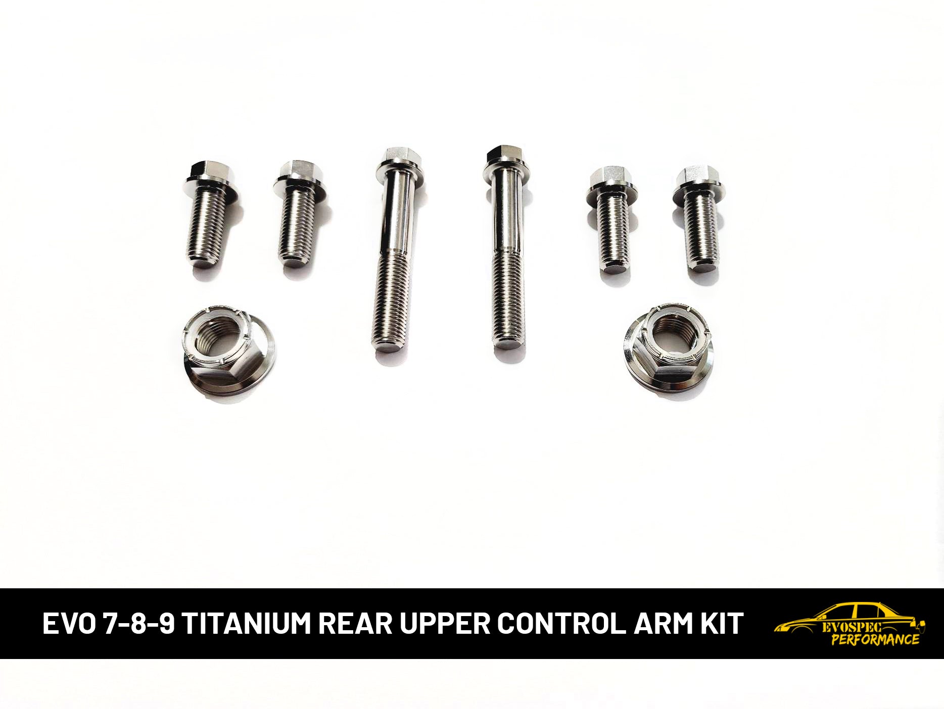 Evo 7-8-9 Titanium rear upper control arm kit image 0