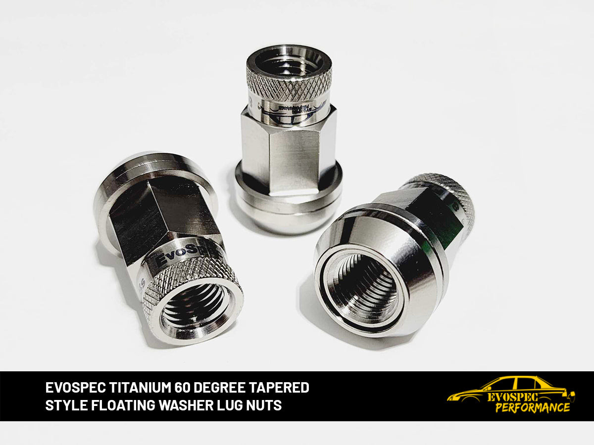 EvoSpec TITANIUM 60 degree tapered style floating washer lug nuts image 3