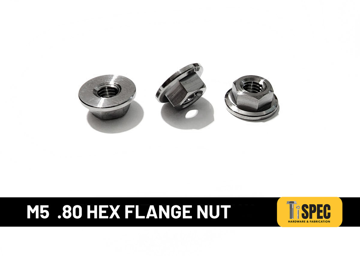 M5 .80 Hex Flange Nut image 0
