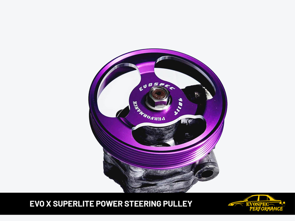 Evo X Superlite Power Steering Pulley image 6