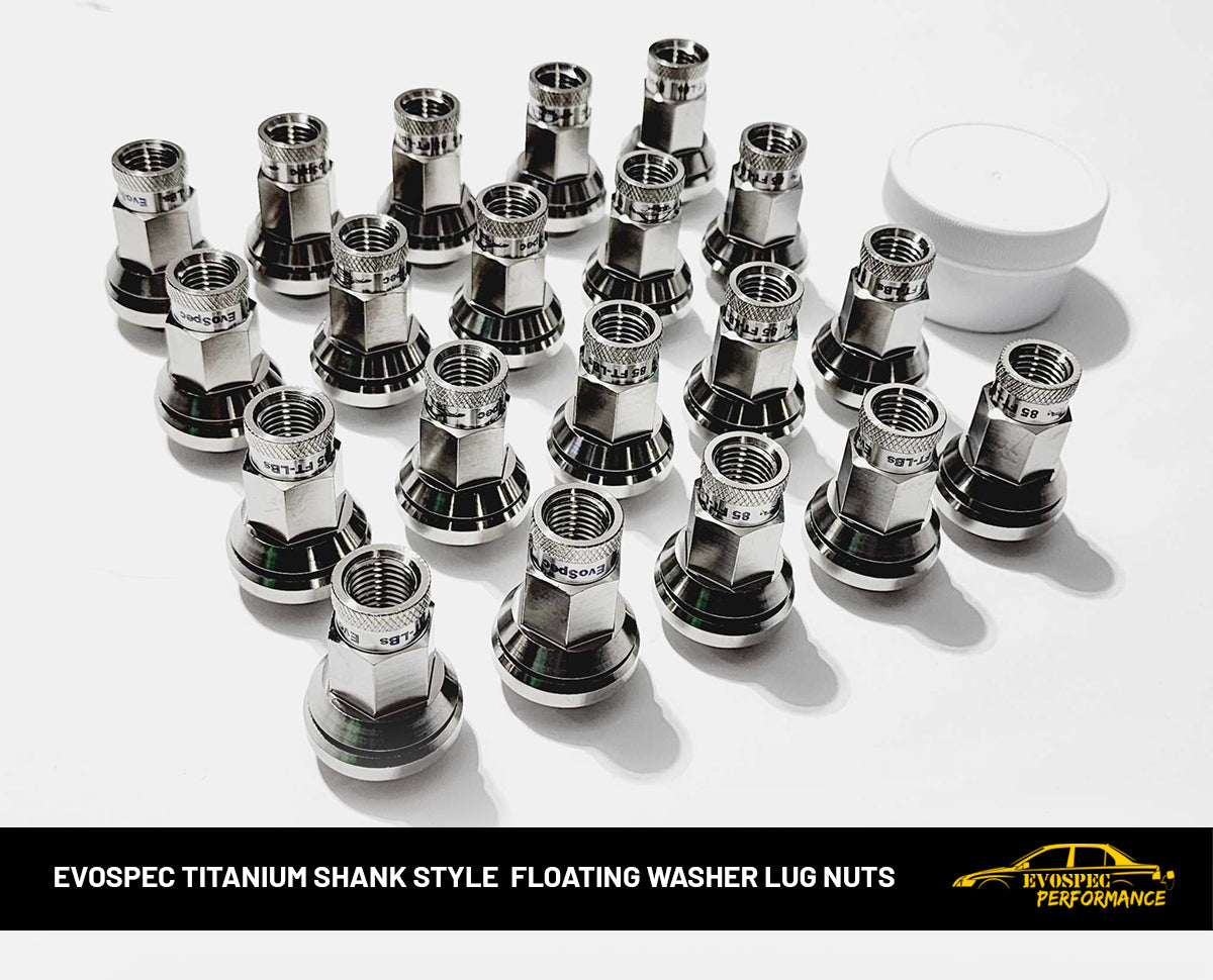 EvoSpec TITANIUM SHANK style floating washer lug nuts image 0