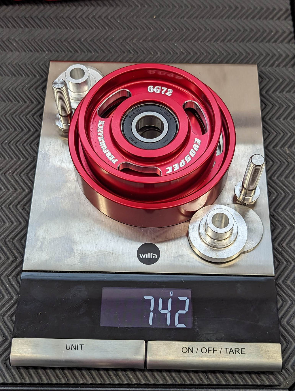 EvoSpec Performance 3000GT 6G72 billet idler pulley kit. image 7