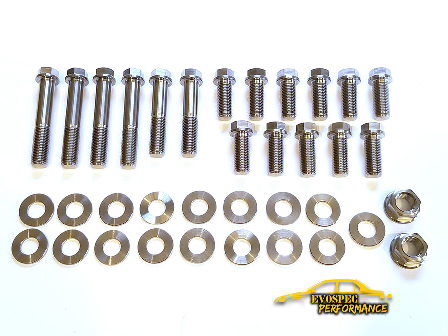 Evo 7/8/9 Titanium Diamond Racing Rear Subframe Hardware Kit image 0