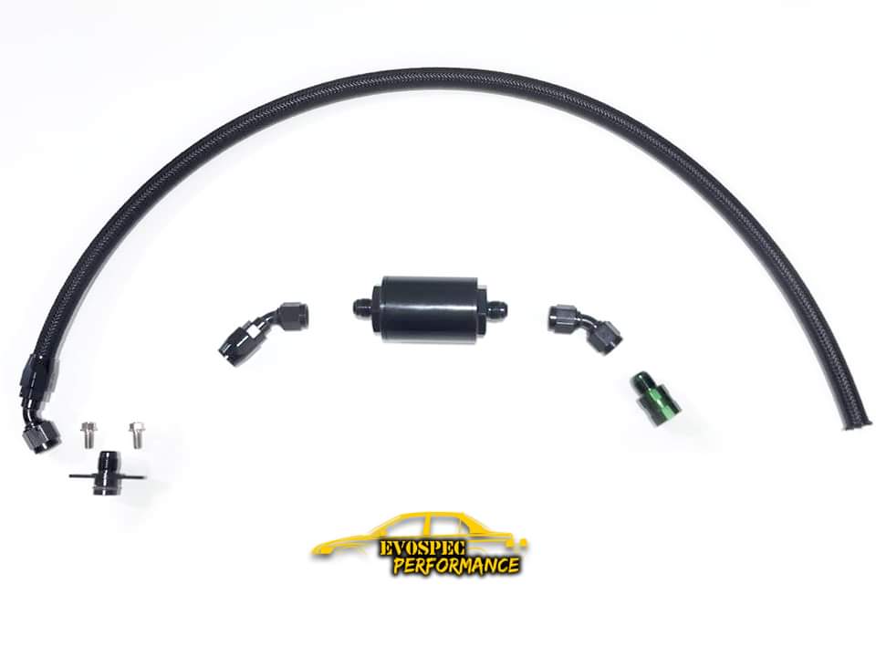 Evo 7/8/9 plug and play inline fuel filter kit. image 0