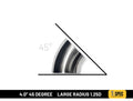 Titanium 4.0 |  45 degree elbow | 1.25D Radius image 0