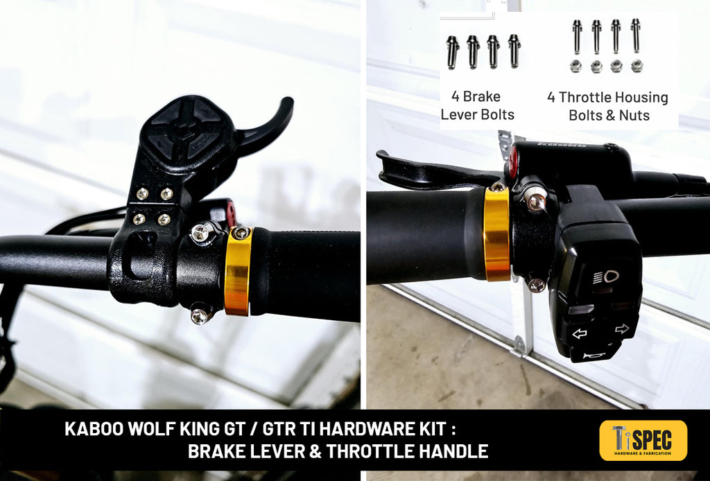 Kaboo Wolf King GT / GTR Ti hardware kit - RED image 4