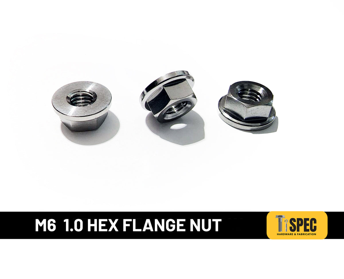 M6 1.0 Hex Flange Nut image 0