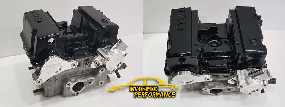 EvoSpec Performance Billet Exhaust Cam Housing delete kit. image 2