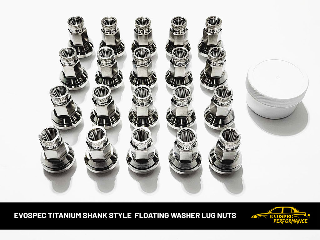 EvoSpec TITANIUM SHANK style floating washer lug nuts image 3