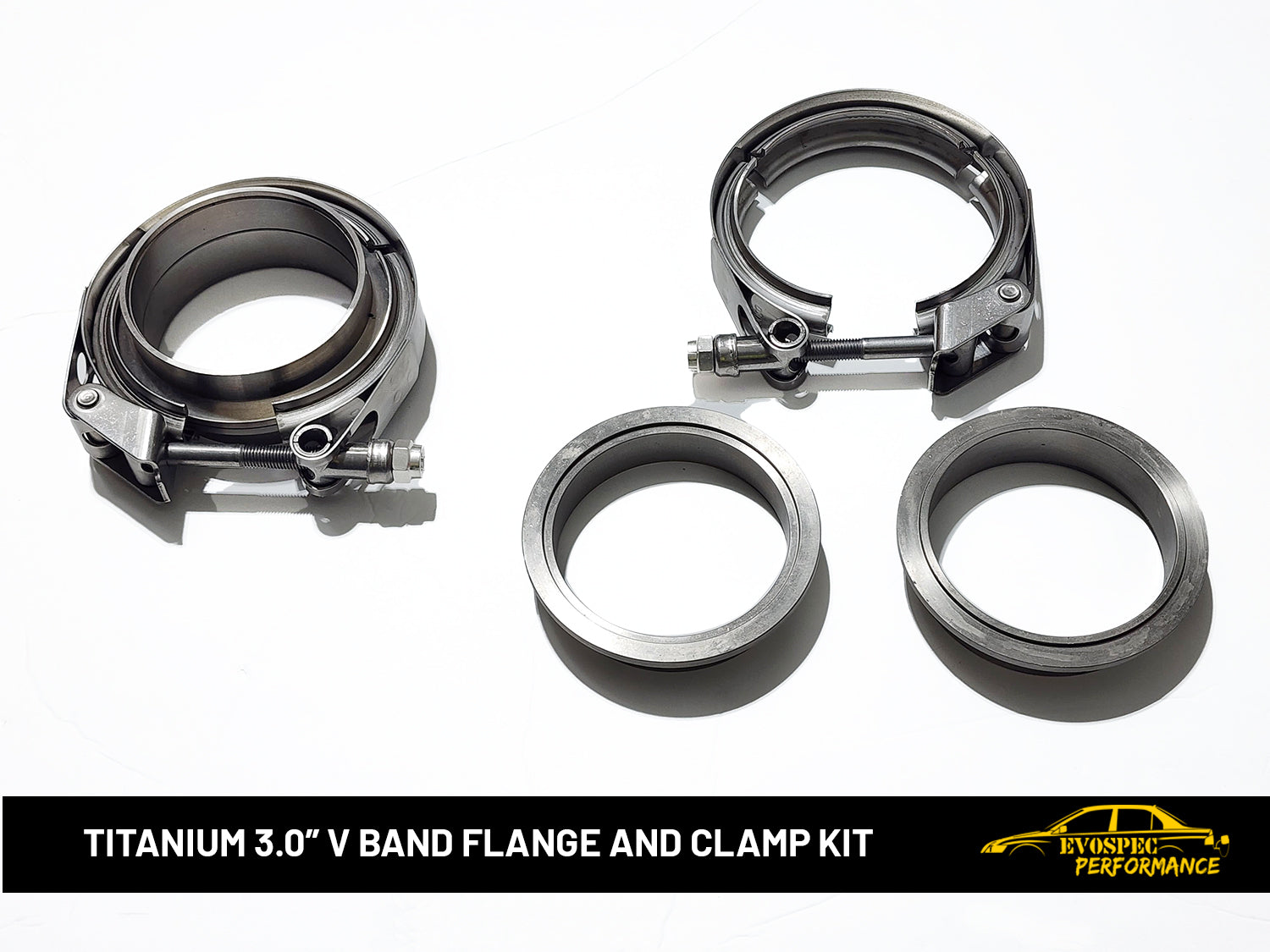 3.0 inch V band flange and clamp kit image 0
