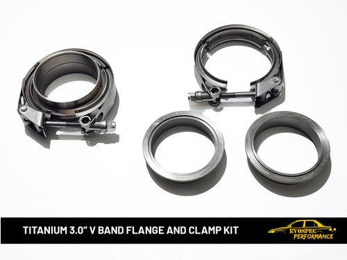 3.0 inch V band flange and clamp kit image 0