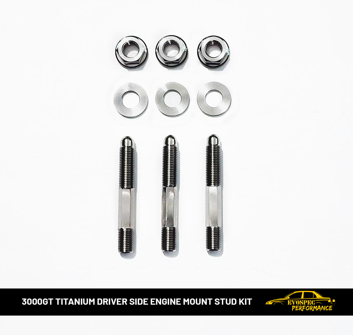 3000GT Titanium Driver side engine mount stud kit image 0